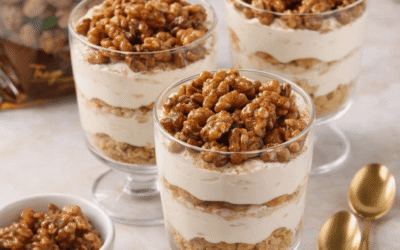 Dessert alle noci caramellate