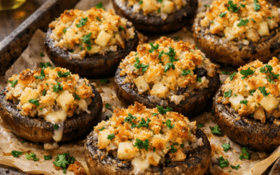 Funghi cardoncelli ripieni al forno