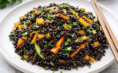 Riso nero TRAGO con verdure saltate